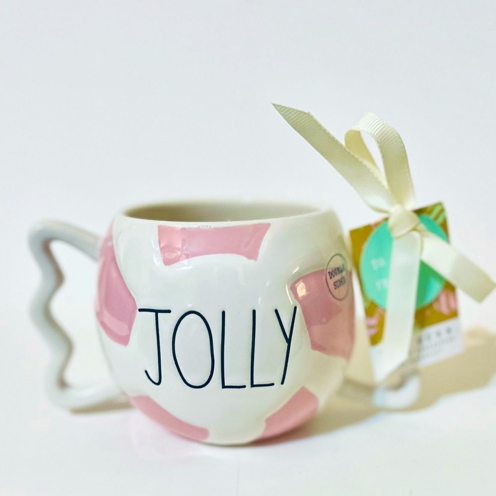 🍬Rae Dunn Pink Peppermint Candy Mug